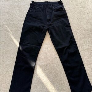 MOTHER Women's High Rise Black Jeans